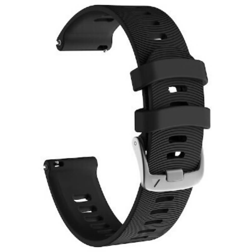 ΛΟΥΡΑΚΙ ΣΙΛΙΚΟΝΗΣ ΜΑΥΡΟ 20MM ΓΙΑ FORERUNNER 55/245/645 /VIVOACTIVE 3/5/HR / VENU SQ 2