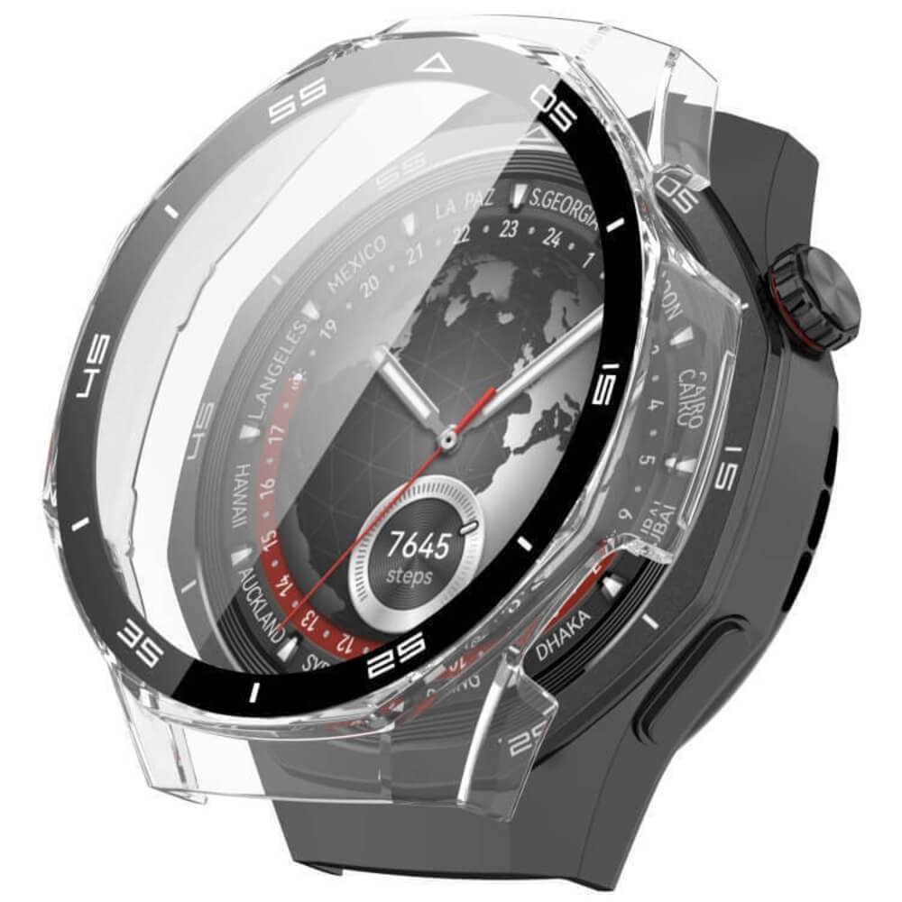 2 ΣΕ 1 ΘΗΚΗ ΠΡΟΣΤΑΣΙΑΣ / TEMPERED GLASS ΓΙΑ HUAWEI WATCH GT 5 PRO 46MM ΔΙΑΦΑΝΗ