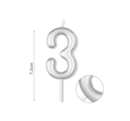 Κεράκι γενεθλίων 7,5cm 